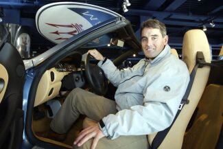 The Alinghi staff visit the Maserati factory