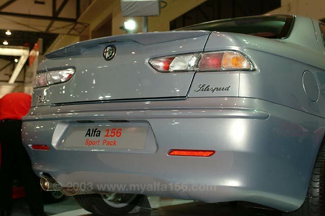 Alfa Romeo 156 with Sport Pack at the Thailand International Motor Expo 2003. Photo: Wisrute Buddhari.