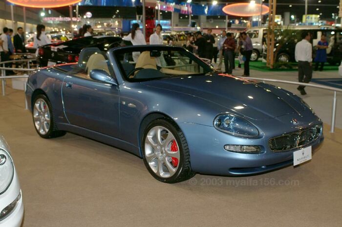 Maserati Coupe at the Thailand International Motor Expo 2003. Photo: Wisrute Buddhari.