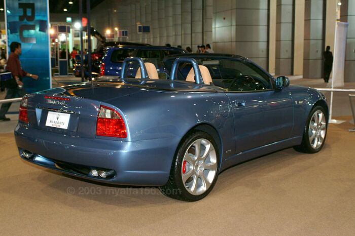 Maserati Coupe at the Thailand International Motor Expo 2003. Photo: Wisrute Buddhari.