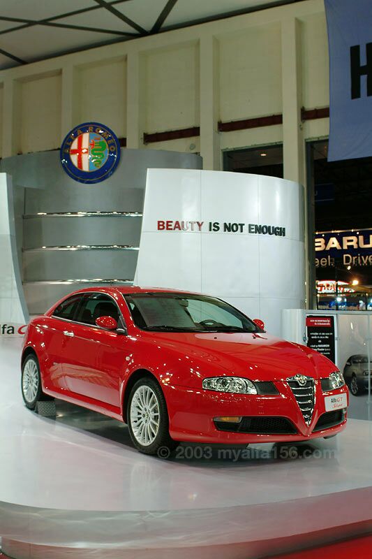 Alfa Romeo GT Coupe Selespeed at the Thailand International Motor Expo 2003. Photo: Wisrute Buddhari.