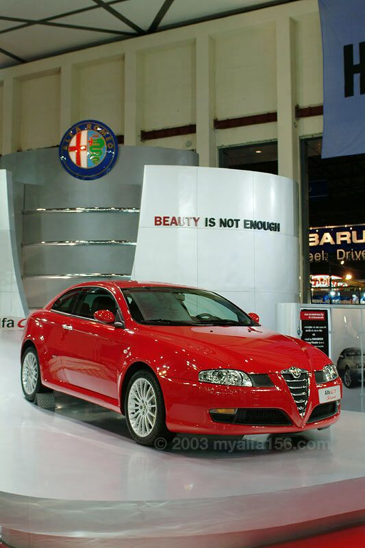 Alfa Romeo GT Coupe Selespeed at the Thailand International Motor Expo 2003. Photo: Wisrute Buddhari.