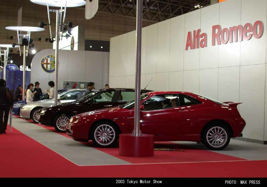 Alfa Romeo at the 2003 Tokyo Motor Show. Photo: Max Press.