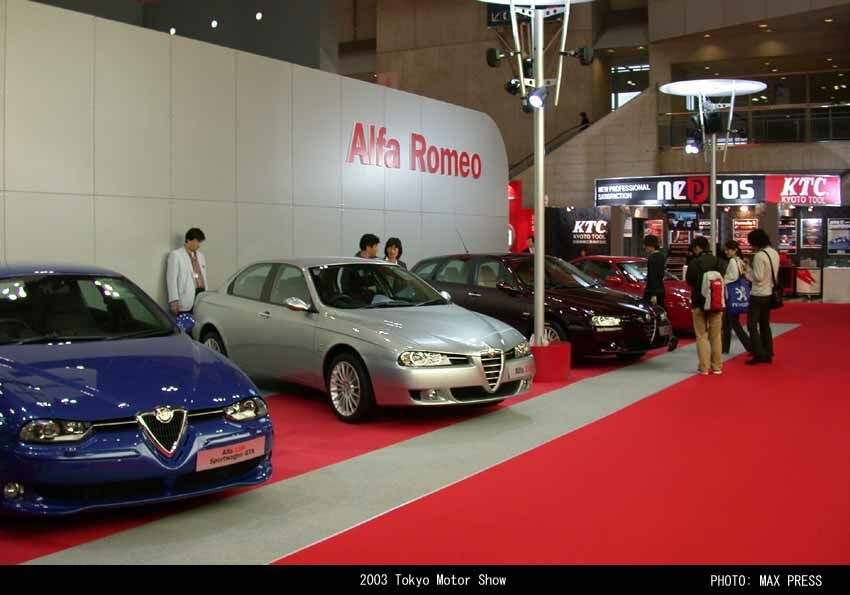 Alfa Romeo at the 2003 Tokyo Motor Show. Photo: Max Press.