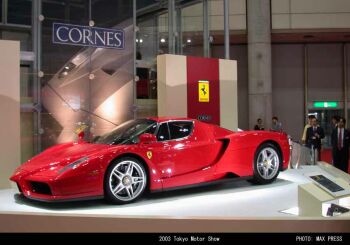 Ferrari Enzo at the 2003 Tokyo Motor Show. Photo: Max Press