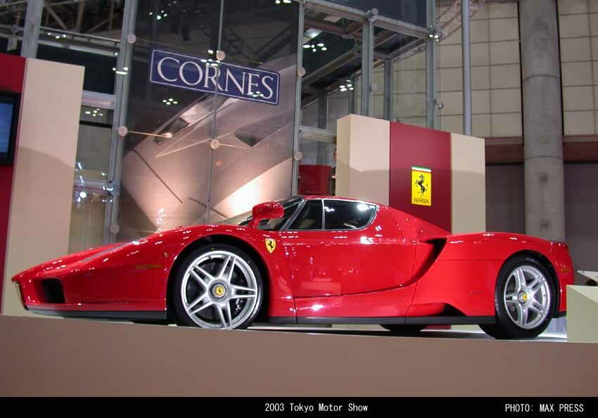Ferrari Enzo at the 2003 Tokyo Motor Show. Photo: Max Press.