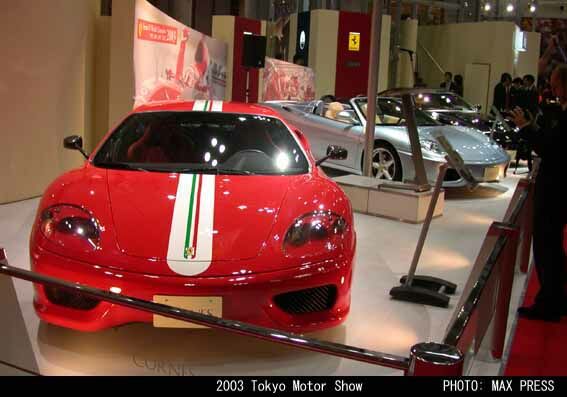 Ferrari Challenge Stradale at the 2003 Tokyo Motor Show. Photo: Max Press.