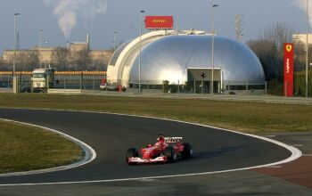 click here for more details of Michael Schumacher with the Ferrari F2003-GA at Fiorano