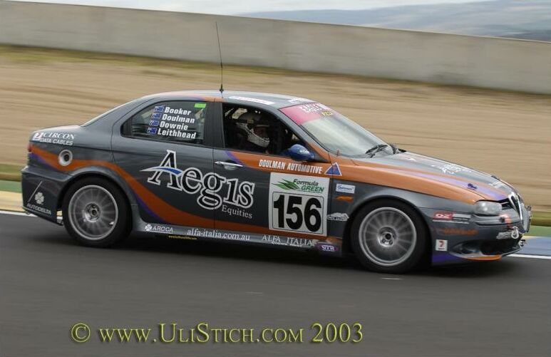 The Alfa Romeo 156GTA during the Bathurst 24 Hours last month