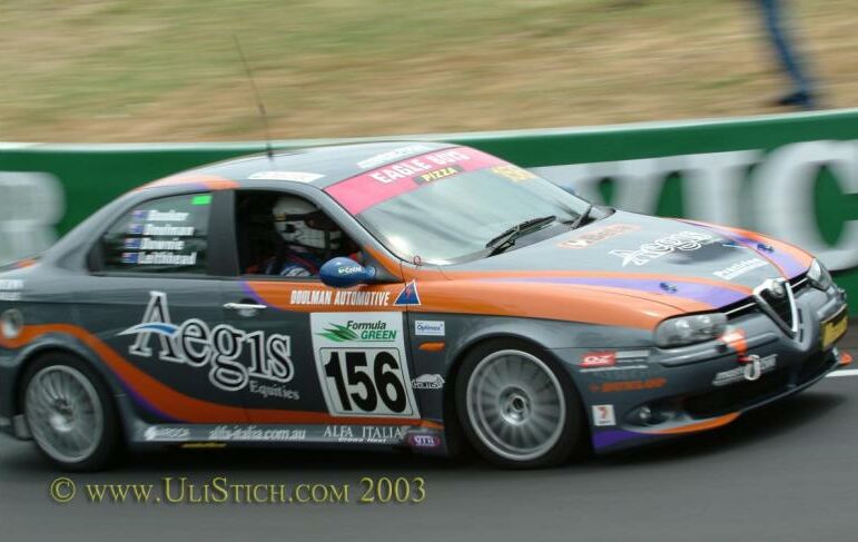 The Alfa Romeo 156GTA during the Bathurst 24 Hours last month