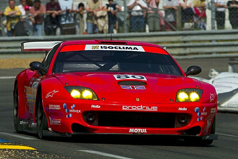 Veloqx Prodrive Ferrari 550 GTS Maranello at the 2003 Le Mans 24 Hours. Photo: John Brooks