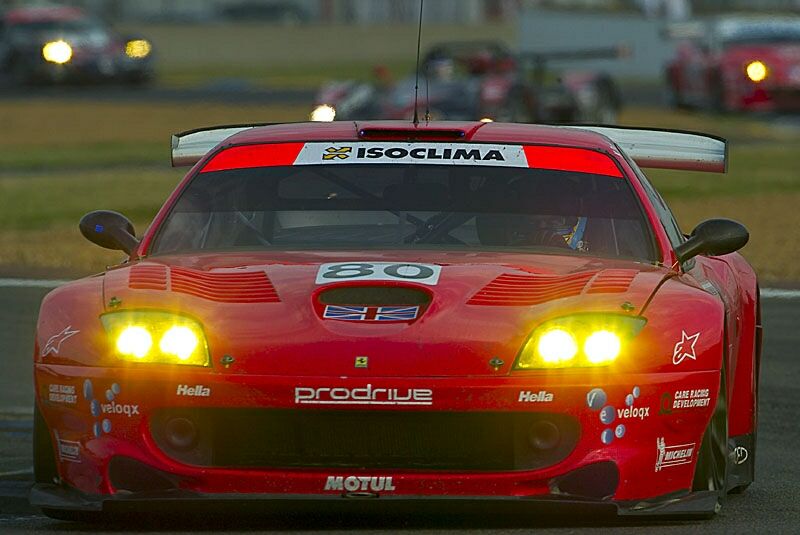 Veloqx Prodrive Ferrari 550 GTS Maranello at the 2003 Le Mans 24 Hours. Photo: John Brooks