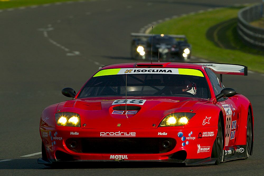 Veloqx Prodrive Ferrari 550 GTS Maranello at the 2003 Le Mans 24 Hours. Photo: John Brooks