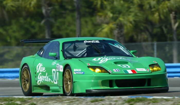 the Team Olive Garden Ferrari 550 at Sebring