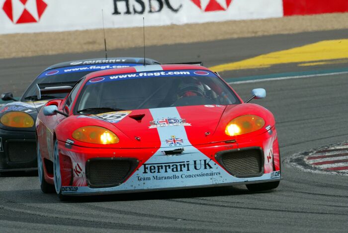 click here to view this image of the no 88 Team Maranello Concessionaires Ferrari 360 Modena at Magny-Cours in high resolution