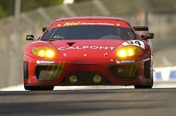 the no94 Risi Competizione-entered Ferrari 360 Modena set fifth fastest time in the GT class during the first qualifying session for the 80th Le Mans 24 Hours
