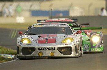 the ACEMCO Ferrari 360 Modena stormed up from seventh on the GT grid & into the class lead before retiring near half distance