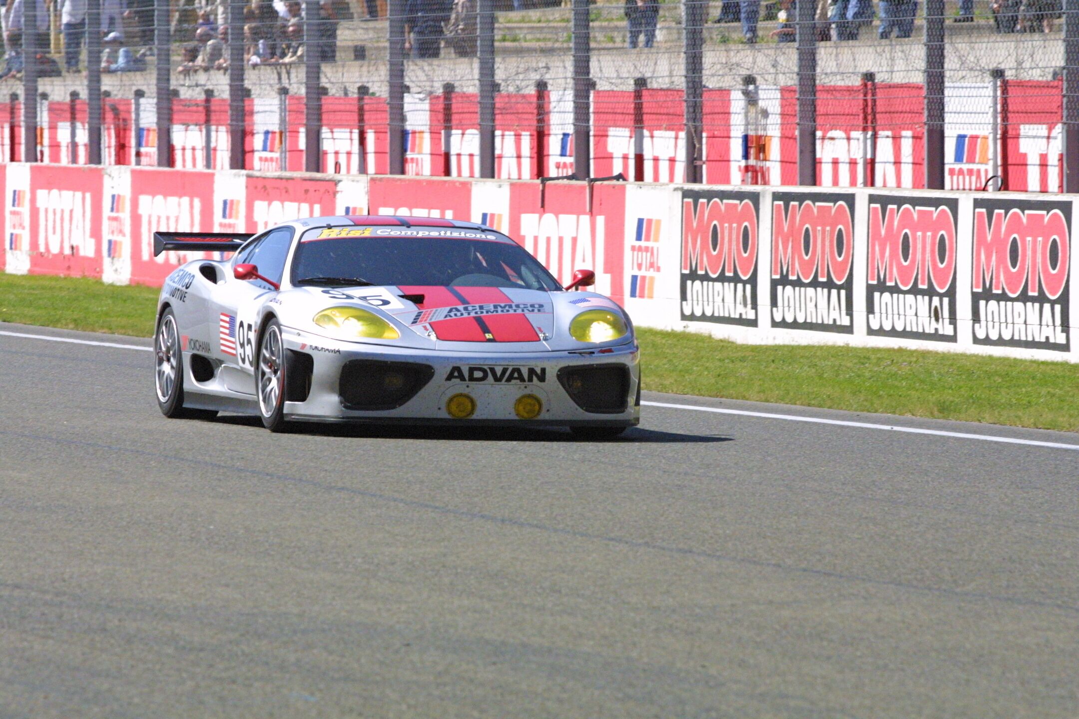 the ACEMCO Automotive Ferari 360 Modena at Le Mans. Photo: ACEMCO