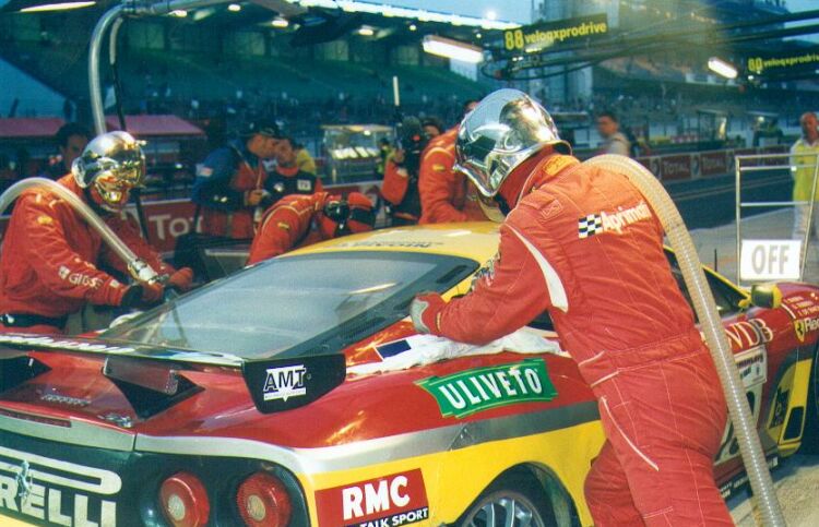 two and a half hours spent in the pits with electrical problems dented JMB Racing's challenge for GT class honours with their Ferrari 360 Modena