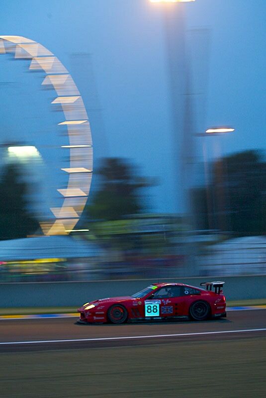 the no88 Veloqx Prodrive Ferrari 550 on its way to GTS class victory