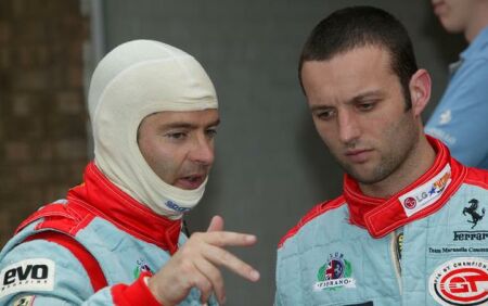 Kelvin Burt and Darren Turner at Donington Park