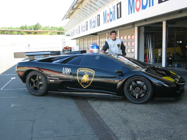 Gaston Mazzacane with the Vici Racing Lamborghini Diablo at Hockenheim recently