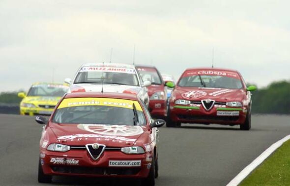 last year: guest driver Kelvin Burt at the wheel of a GA Motorsport Alfa Romeo 156