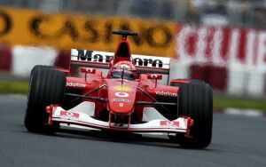 Michael Schumacher, Ferrari F2002 during qualifying for the 2002 Canadian Grand Prix at Montreal