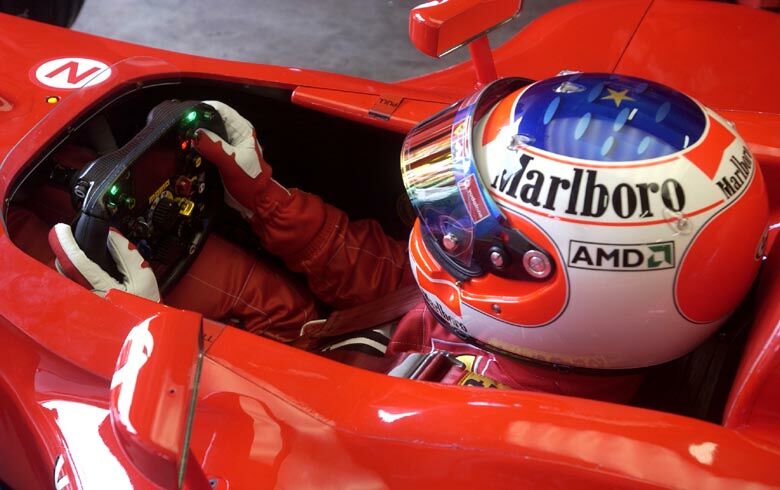 Rubens Barrichello led virtually the entire race in his Ferrari, proving a popular race winner