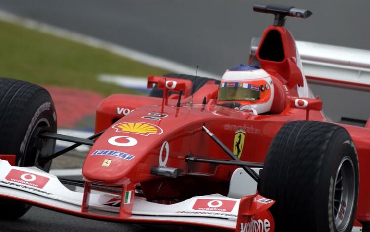 after being forced to start from the rear of the grid when he stalled on the formation lap, Rubens Barrichello stormed up the field, snatching second spot by lap 19