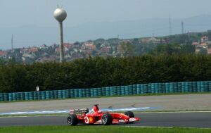 Michael Schumacher could not match his Ferrari team mate's pace in qualifying, settling for second spot on the grid