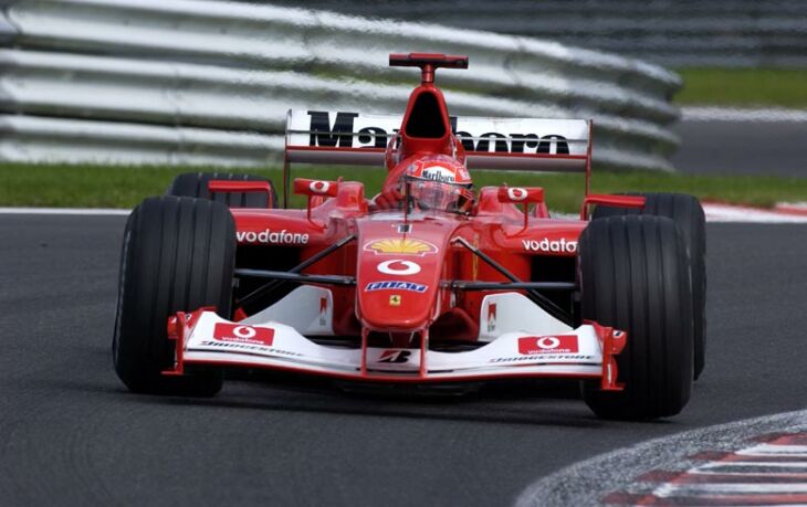 Michael Schumacher took his sixth Belgian Grand Prix win at the Ardennes track