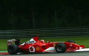 Michael Schumacher could not answer to Juan Pablo Montoya's stunning pole lap and had to settle for second on the grid