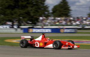 Michael Schumacher dominated qualifying for the United States GP at Inadianapolis