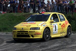 Gianluigi Galli won the Super 1600 class in his Fiat Punto Abarth