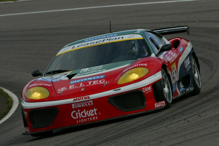 the No52 JMB Racing Ferrari 360 Modena of Garbagnati