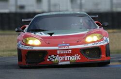 The JMB Competition Ferrari 360 Modena on its way to third fastest GT-class pre-qualifying time for the Le Mans 24 hours