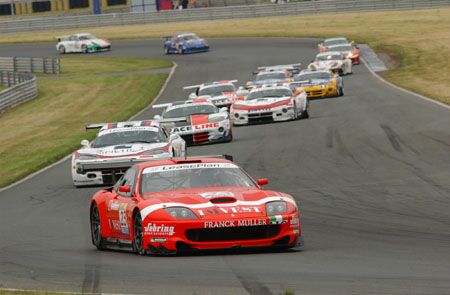 the race winning Ferrari 550 Maranello of Andrea Piccini and Jean-Denis Deletraz