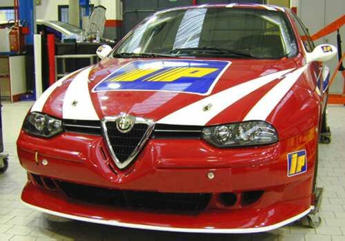 Tom Ferrier's Alfa Romeo 156 GTA takes shape at the DART Racing workshops