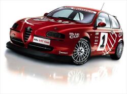 after three years with the Alfa 156 model, the Dutch Pearle Challenge has moved over to an N-Technology developed race prepared Alfa 147 for this years series, click here for further detail