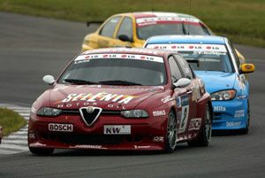 well of the pace, Nordauto Alfa Romeo 156 GTA driver Nicola Larini, picked up two sixth places at Oschersleben