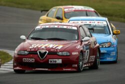 Nicola Larini in his Alfa Romeo 156 GTA on his way to two sixth places at Oschersleben, click here for full race reports