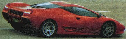 revised 1999 Lamborghini Canto prototype with toned down rear bodywork