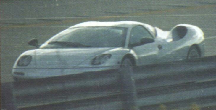 Lamborghini Canto caught testing clearing displaying the huge rear air intakes