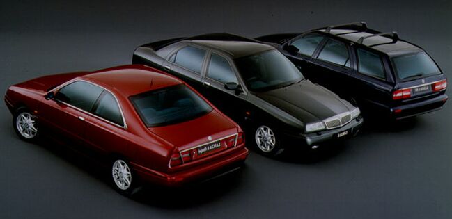 the Lancia Kappa range including saloon, estate & coupe