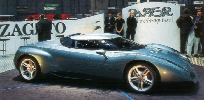 Lamborghini based Zagato Raptor makes its debut at the 1996 Geneva Motor Show
