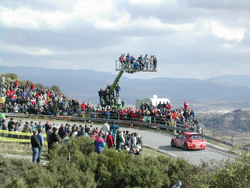 Fiat Punto Abarth RallyS1600 in action on the Catalunya Rally