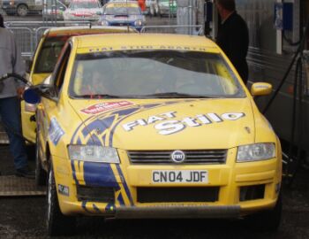 Fiat Auto UK rally team action from the 2004 Wales Raly GB