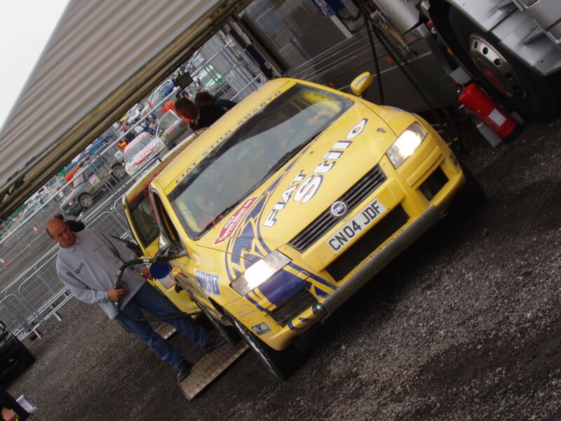 Fiat Stilo Rally action from the 2004 FIA World Rally Championship Waleas Rally GB