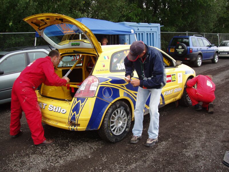 Fiat Stilo Rally action from the 2004 FIA World Rally Championship Waleas Rally GB